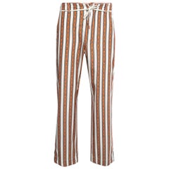 Louis Vuitton Multicolor Chain Printed Cotton Blend Trousers M