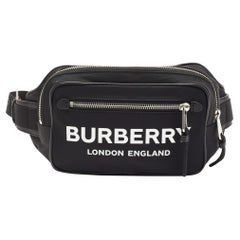 Used Burberry Black Nylon West Belt Bag