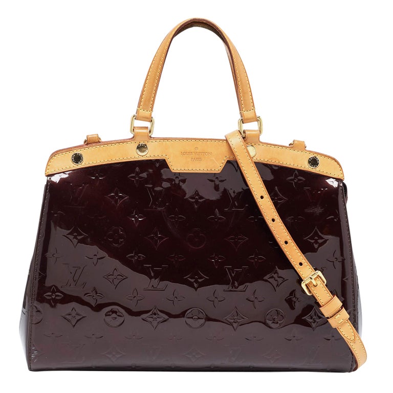 Louis Vuitton Amarante Monogram Vernis Virginia MM Bag For Sale at