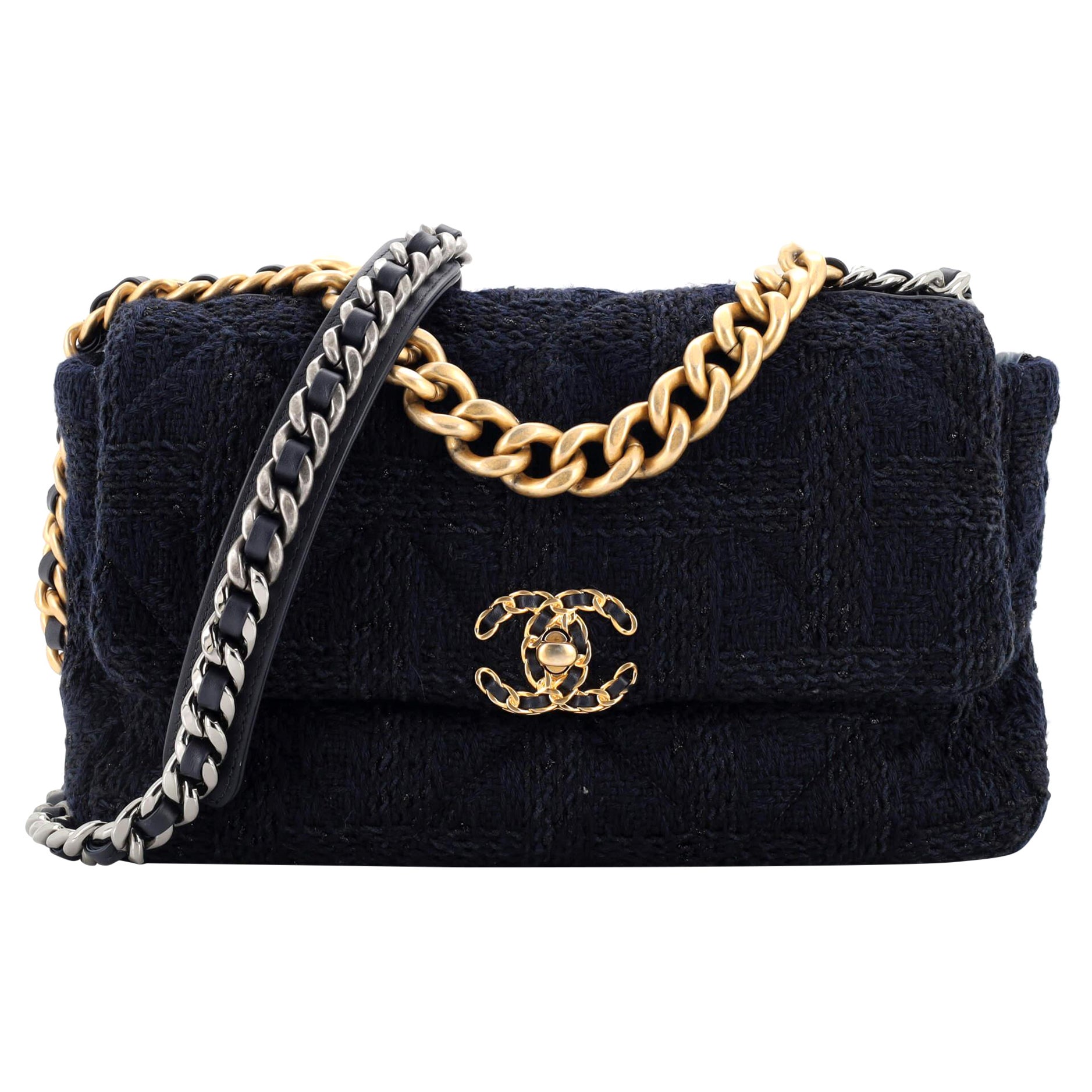 Chanel 19 Flap Coin Purse With Chain Quilted Denim at 1stDibs  chanel 19  pouch with chain, chanel denim 19 flap bag, chanel 19 coin purse