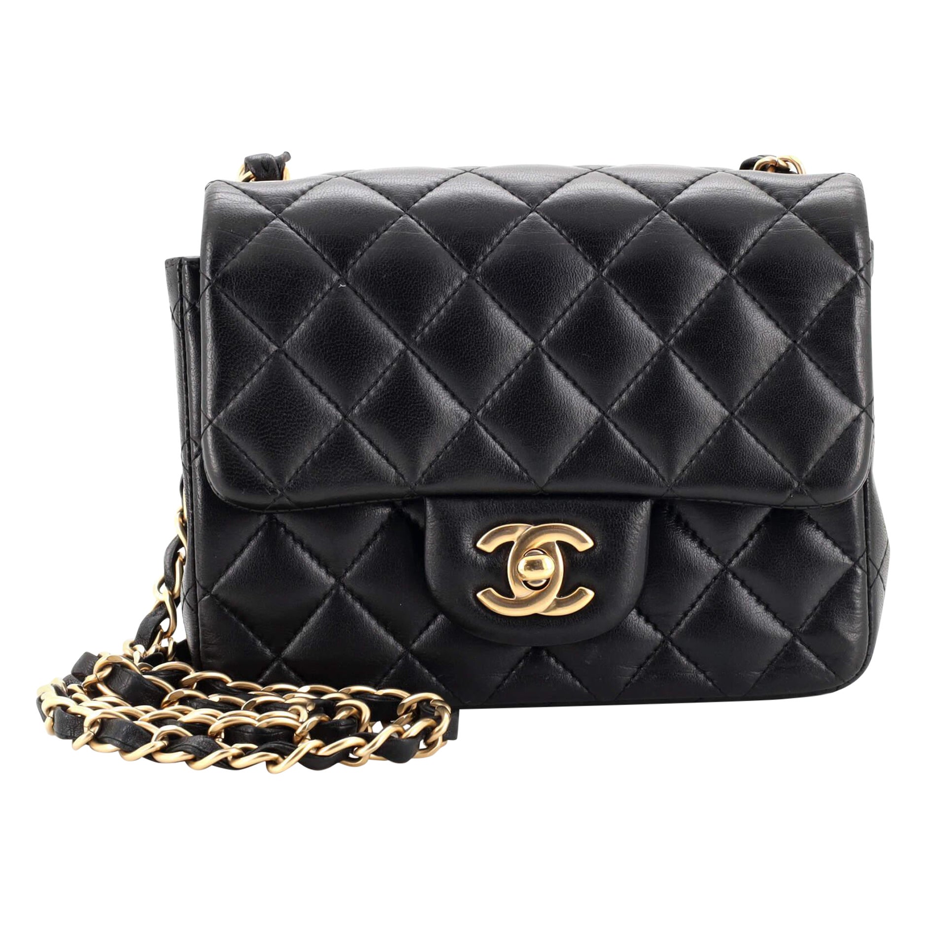Chanel Quilted Leather Large Trapezio Flap Bag at 1stDibs