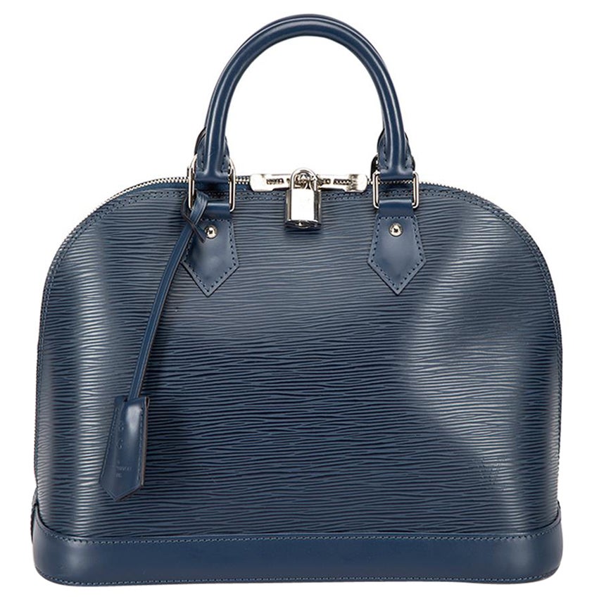 Louis Vuitton Women's Blue Epi Leather Alma PM Handbag