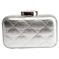 Lulu Guinness Women's Quilted Lips Patent Fifi Clutch