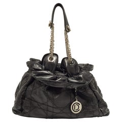 Dior Black Cannage Leather Le Trente Shoulder Bag