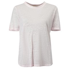T-Shirt aus rosa Leinen, Größe S