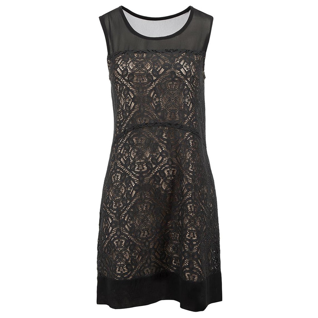 Marc by Marc Jacobs Black Lace Mini Dress Size XS For Sale