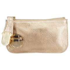 Marc Jacobs Women's Gold Leather Coin Purse