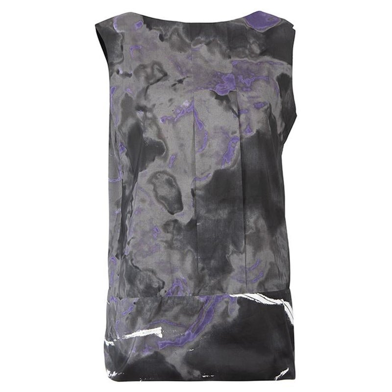 Tie-Dyed Print Sleeveless Top Size S For Sale