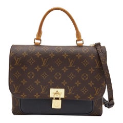 Louis Vuitton Black Monogram Canvas and Leather Marignan Bag