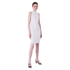 Vintage Gucci S/S 2012 White Silk Draped Dress