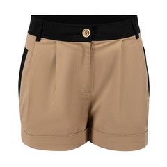 Moschino Cheap & Chic Brown Cotton Mini Shorts Size XS