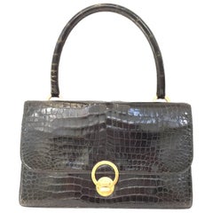 Hermes Vintage crocodile purse, 1960s