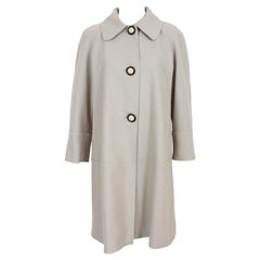 Missoni Gray Wool Cashmere Vintage Classic Coat 90s