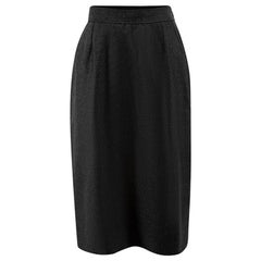 Vintage Grey Wool Pencil Skirt Size M