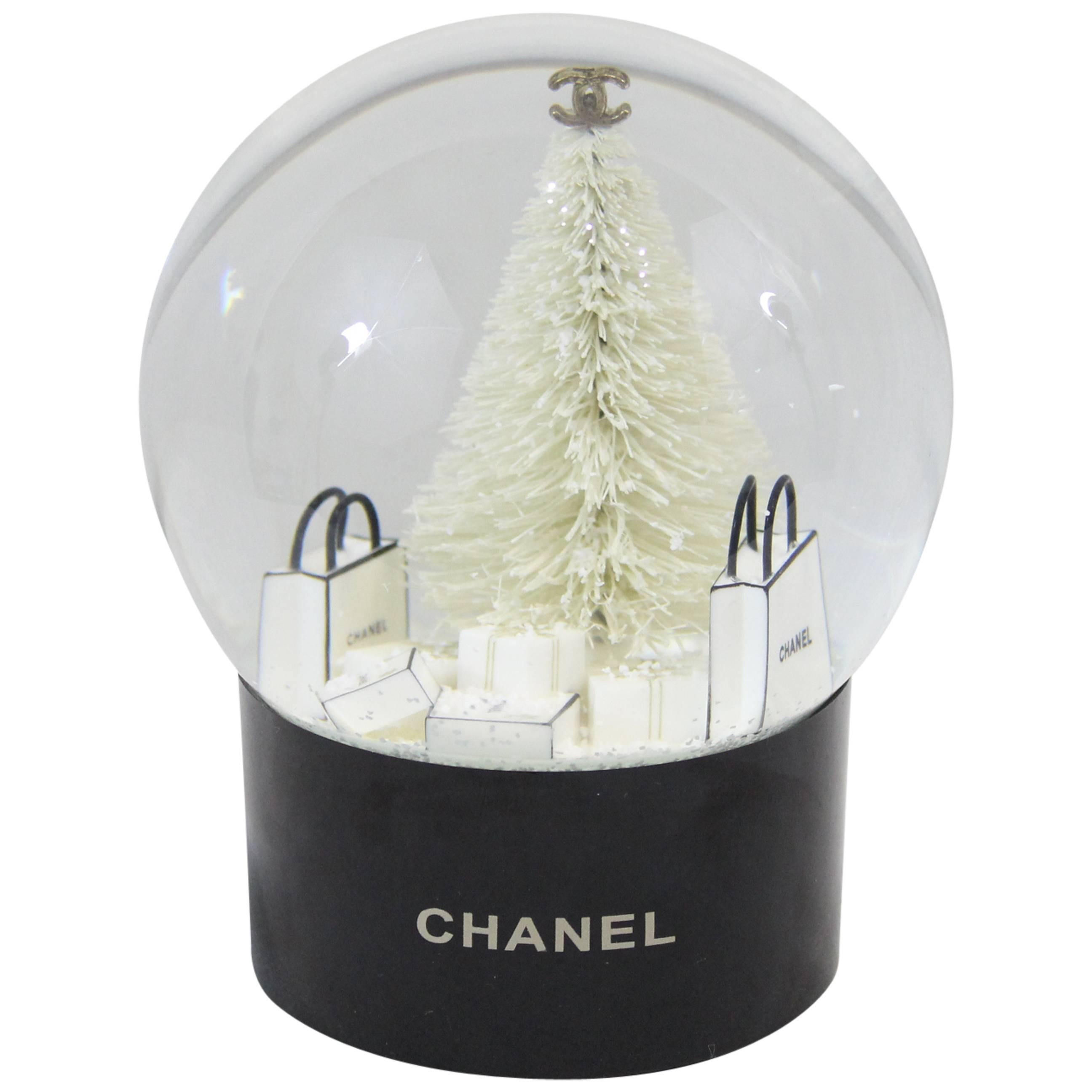 Chanel Christmas Snowball Representing Shopping Bags