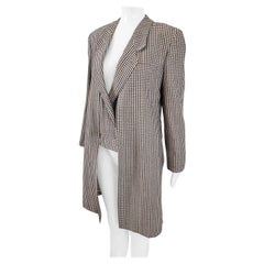 Giorgio Armani Vintage Avant Garde Womens 2 in 1 Waistcoat Jacket Coat, 1980s