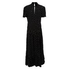 Black Diamante Midi Dress Size XL