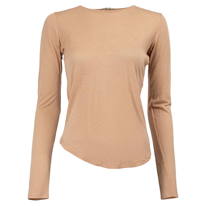 Nude Long Sleeves Top Size XS For Sale