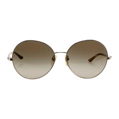 Stella McCartney Women's Brown Tortoiseshell Round Sunglasses