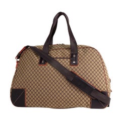 Sac de voyage de nuit Celine Macadam Brown Monogram