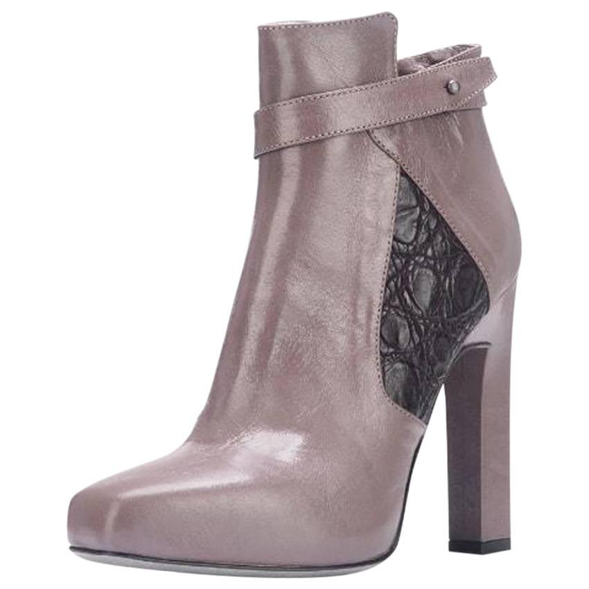 Karina IK taupe ankle booties For Sale
