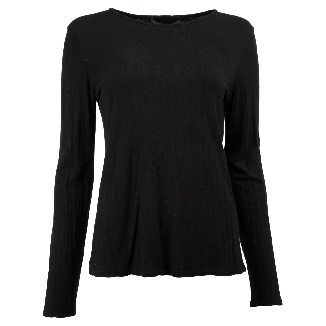 Black Long Sleeve Top Size M For Sale