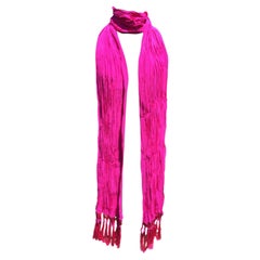 Saint Laurent fucsia fringes Stole