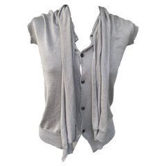 Y’s Yohji Yamamoto grey silk Cardigan