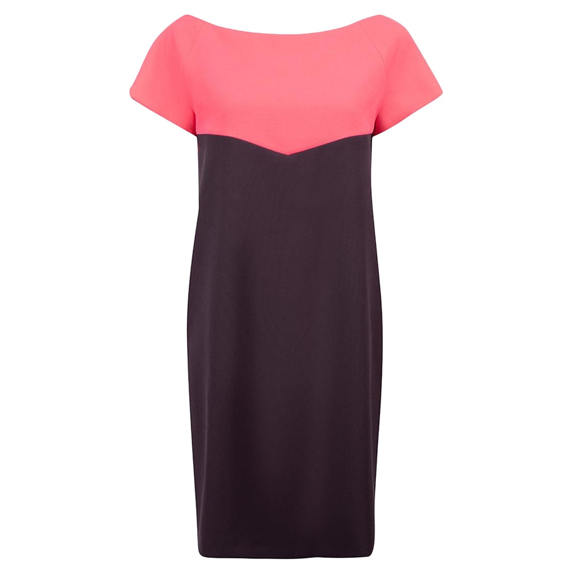 Purple & Pink Colour Block Dress Size L For Sale