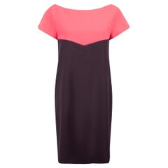 Purple & Pink Colour Block Dress Size L