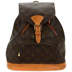 2000s Louis Vuitton Brown Classic Monogram Coated Canvas Montsouris MM