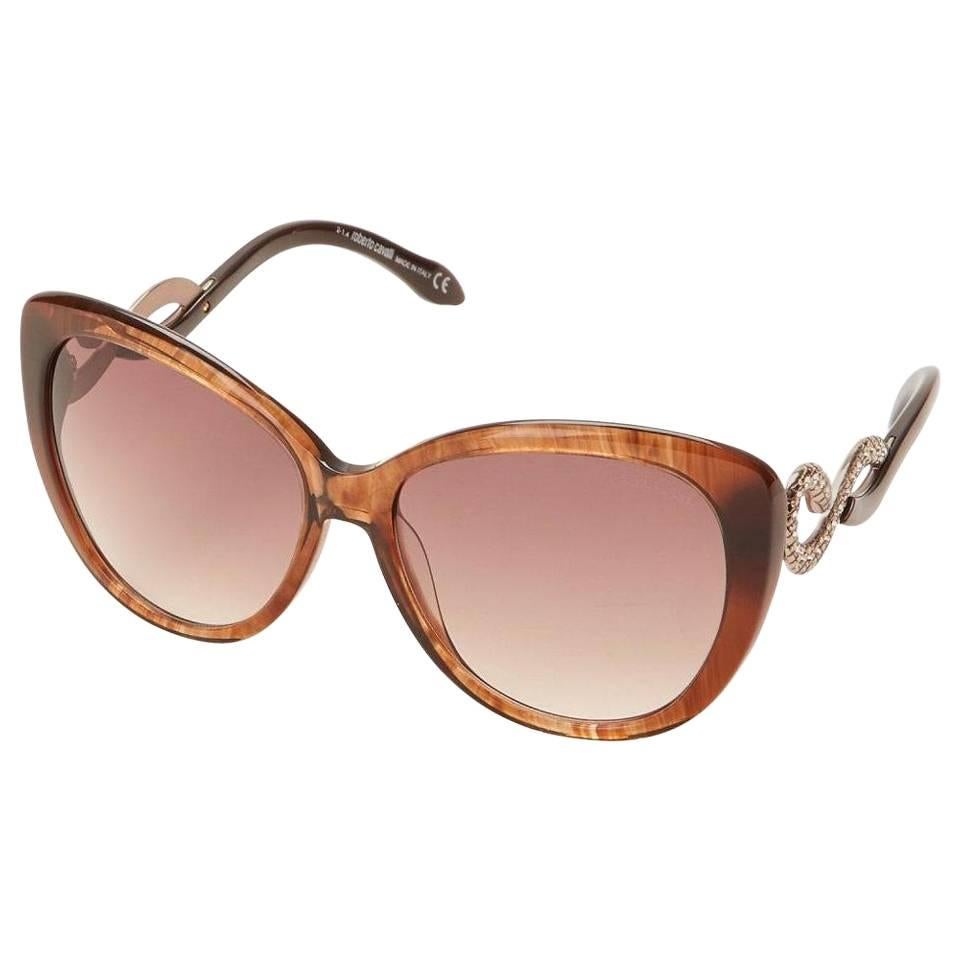 Roberto Cavalli Cat Eye Sunglasses Brown For Sale