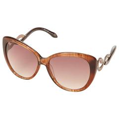 Roberto Cavalli Cat Eye Sunglasses Brown