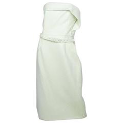 Christian Siriano White Strapless Dress Sz 12