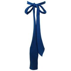 Used 2002 Lanvin Pique Stitch Western Bow Necktie 