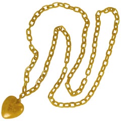 Antique Art Deco Celluloid Heart Chain