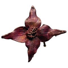 Claude Lalanne, Unique Cornouiller brooch, Copper, Circa 1980