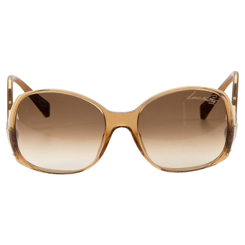 Louis Vuitton Brown Square Glitter Sunglasses