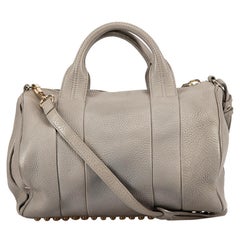 Alexander Wang Grey Leather Rocco Handbag