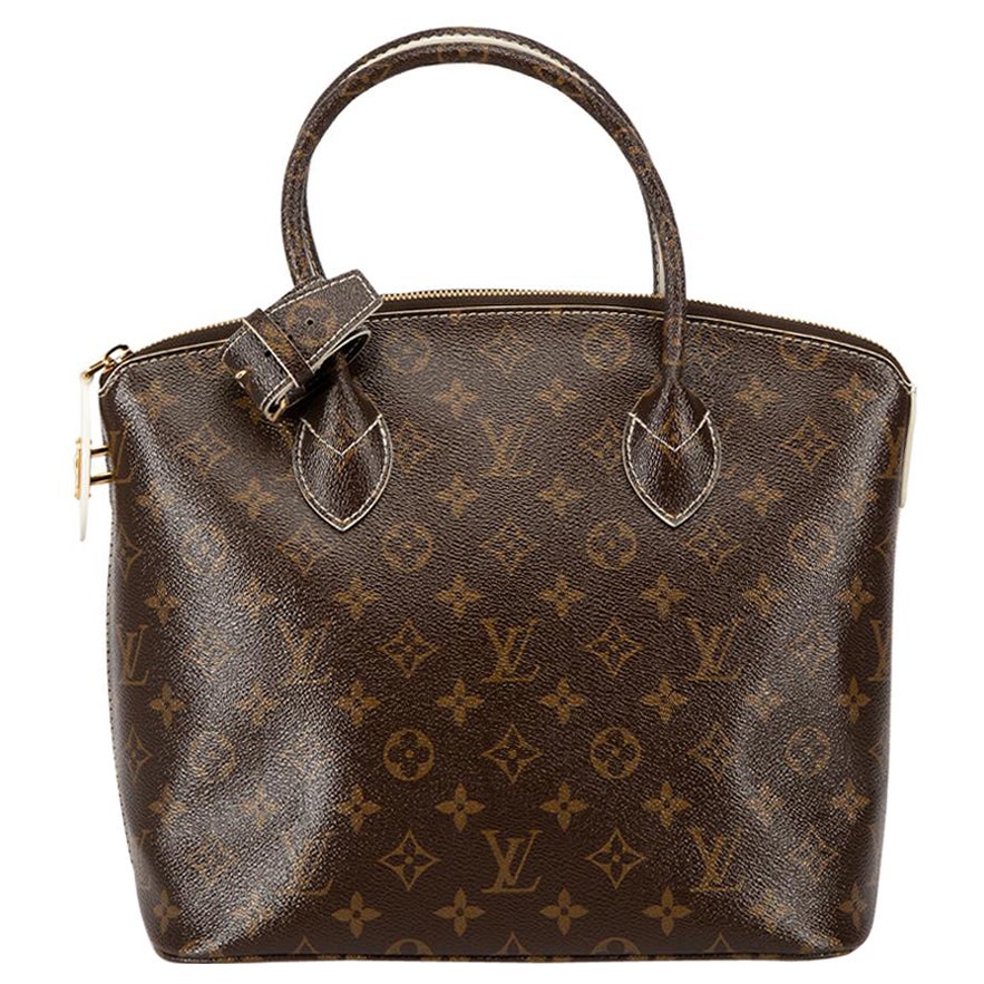 Louis Vuitton 2011 Brown Leather Monogram Fetish Lockit Handbag