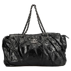 Chanel 2009-2010 Black East West Twisted Glazed Shoulder Bag