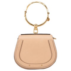 Used Chloé Pink Leather Nile Top Handle Bag