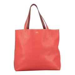 Hermès 2014 Red Reversible Double Sens 36 Clemence Tote