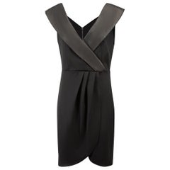 Alice + Olivia - Robe courte noire à col, taille XXL