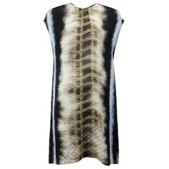 Peter Pilotto Chain Print Silk Sleeveless Dress Size S