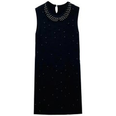 Balmain Blue Denim Double Breasted Mini Dress L For Sale at 1stDibs