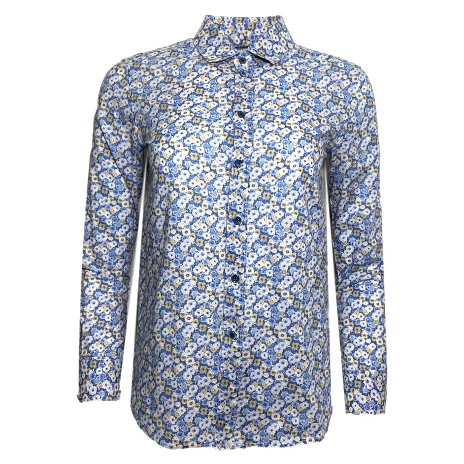 Saint Laurent Floral Cotton Shirt For Sale