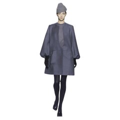 New Yves Saint Laurent  F/W 2007 Runway Wool Cashmere Coat Dress Sz 34