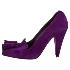 New Yves Saint Laurent by Stefano Pilati YSL Runway Suede Heels Pumps Sz 37.5