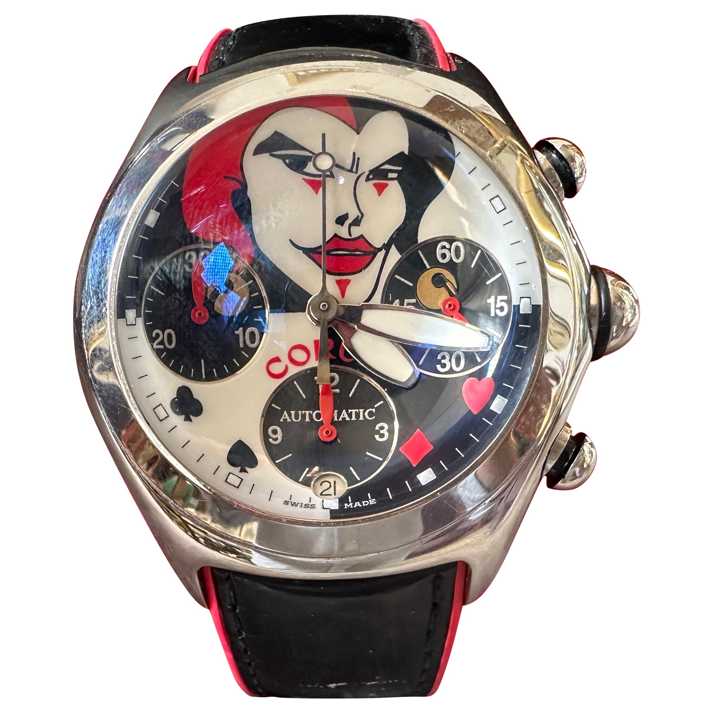 2002 Full Set Joker limited Edition Bubble Chronograph ref. 28524020 by Corum For Sale